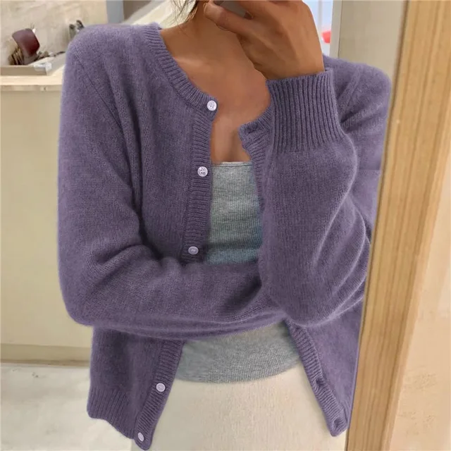 Delphina | Blød Knap-Front Cardigan