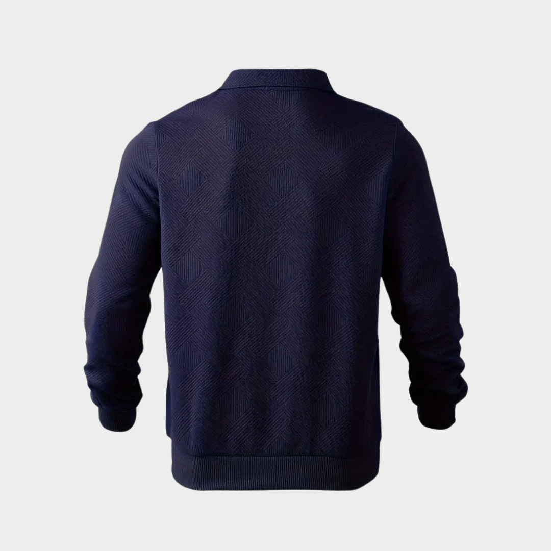 Hudson | Tekstureret Half-Zip Pullover