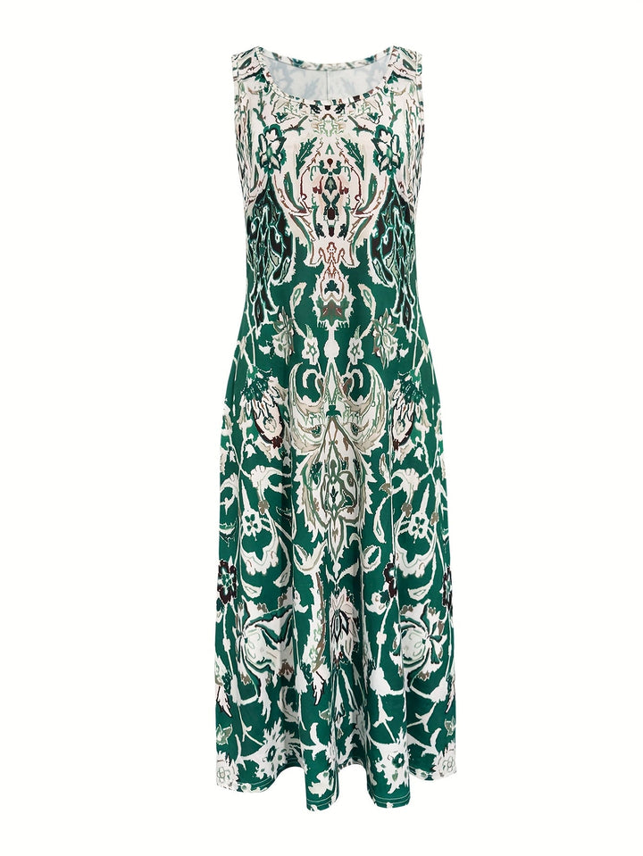Odette | Flydende Blomster Maxi Kjole