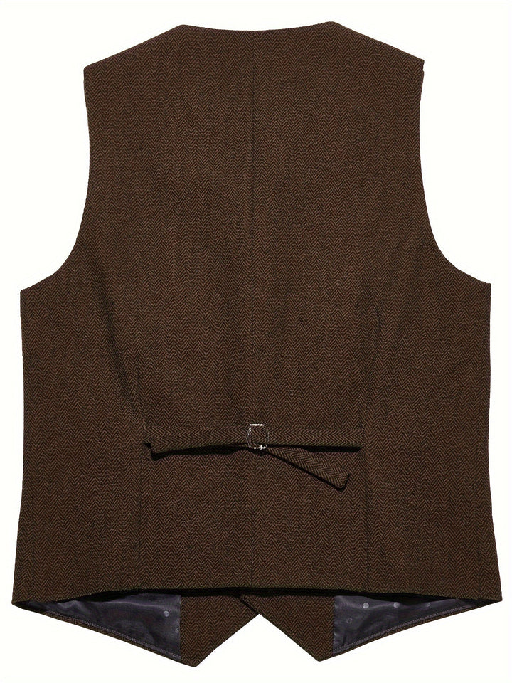 Byron | Raffineret Herringbone Vest