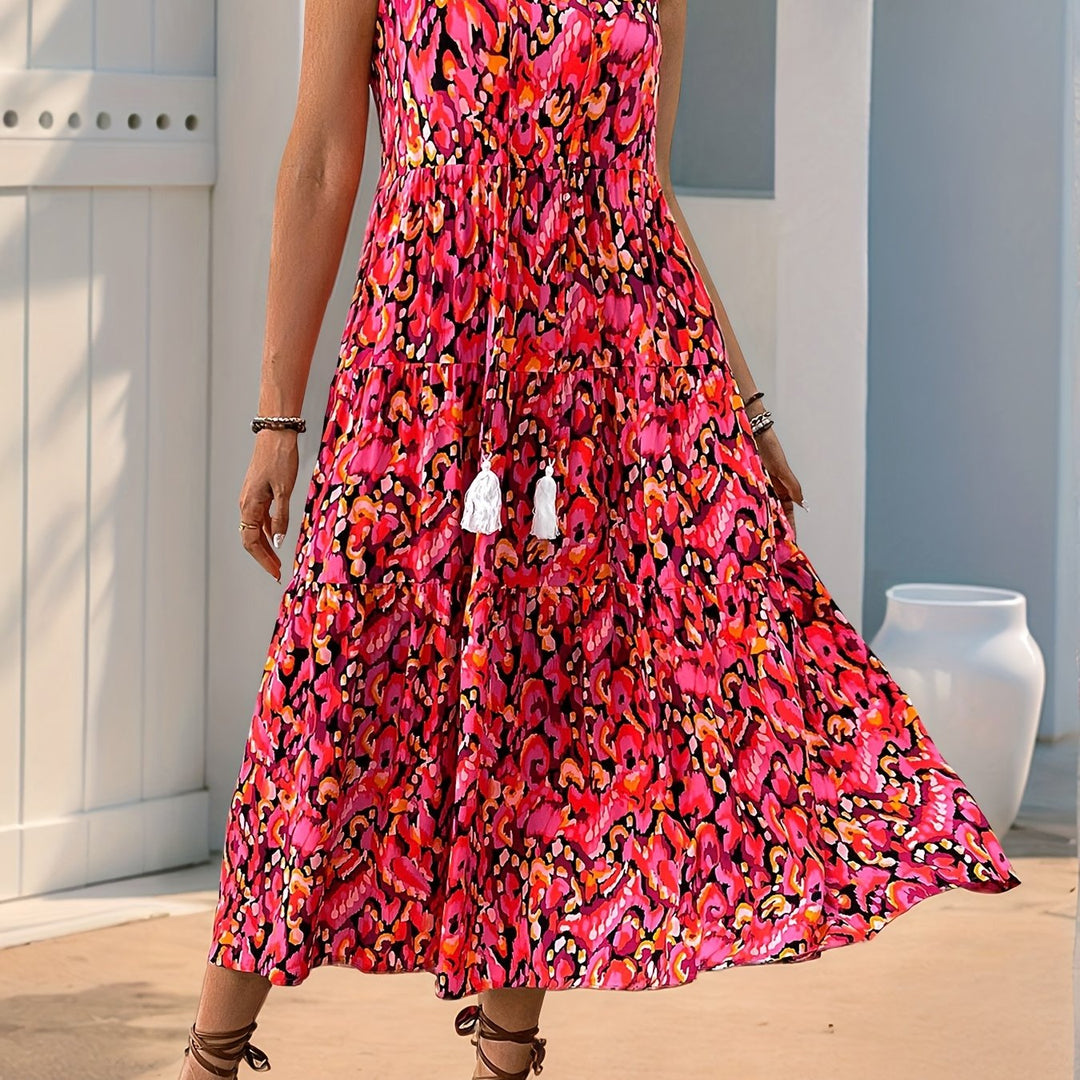 Delia | Flydende Bohemian Maxi Kjole
