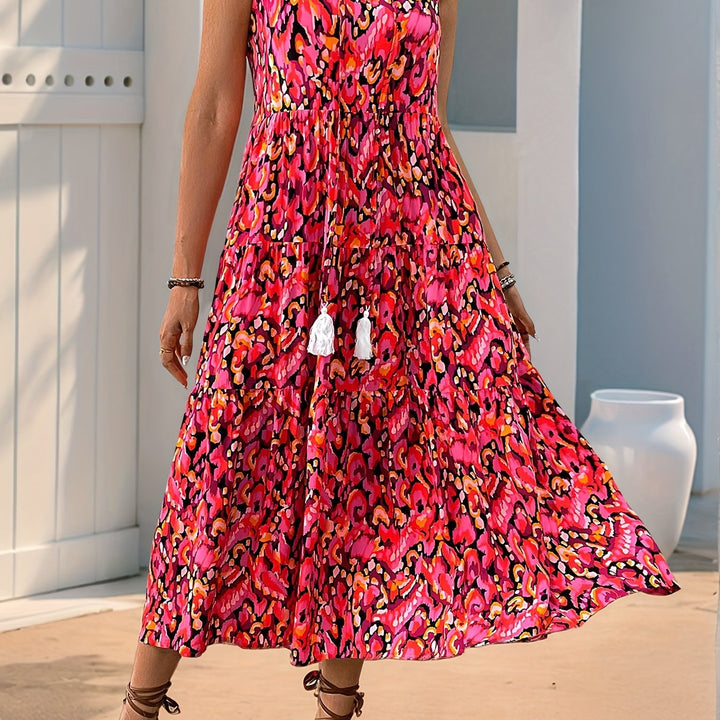 Delia | Flydende Bohemian Maxi Kjole