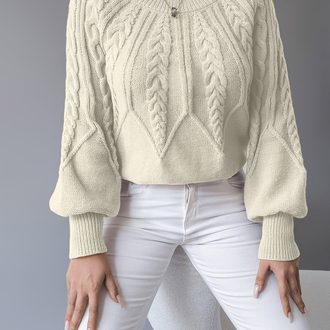 Elsie | Kabelstrikket Tekstur Sweater
