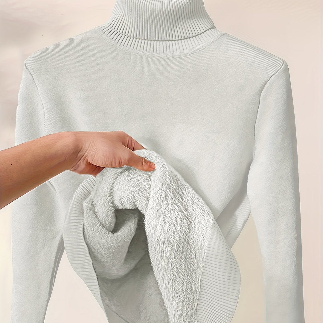 Selena | Cozy Lined High-Neck Sweater