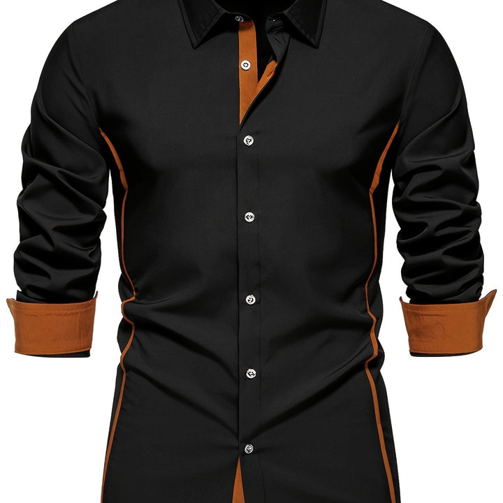 Anthony | Kontrast Trim Button-Up Skjorte