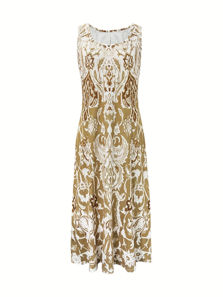 Odette | Flydende Blomster Maxi Kjole