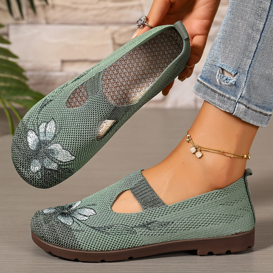 Marjorie | Broderede Slip-On Sko