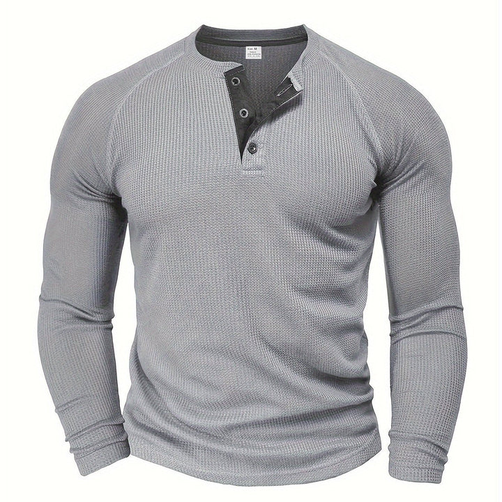 Graham | Klassisk Button Henley Skjorte
