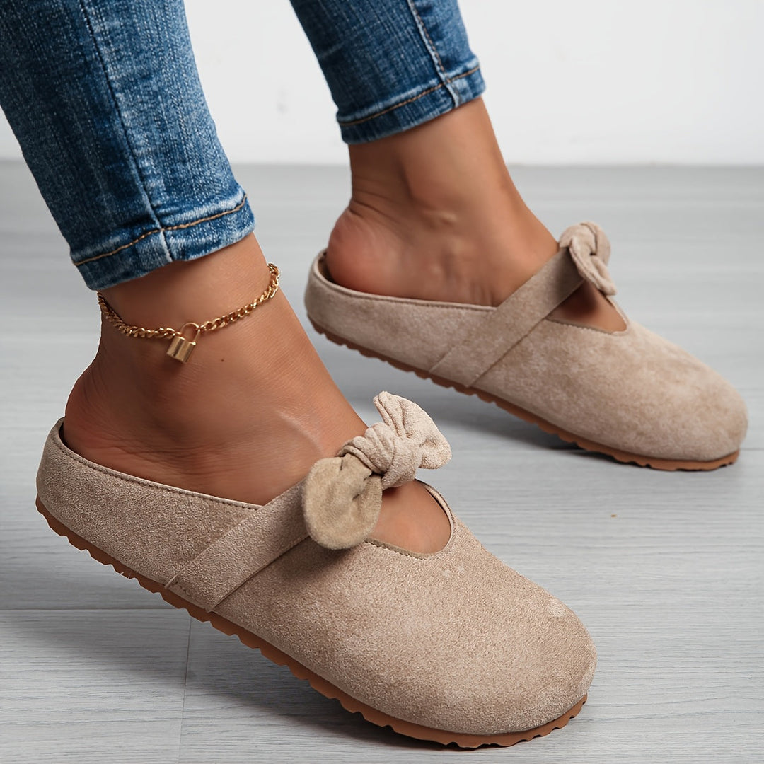 Whitney | Bløde Bows Slip-On Mules