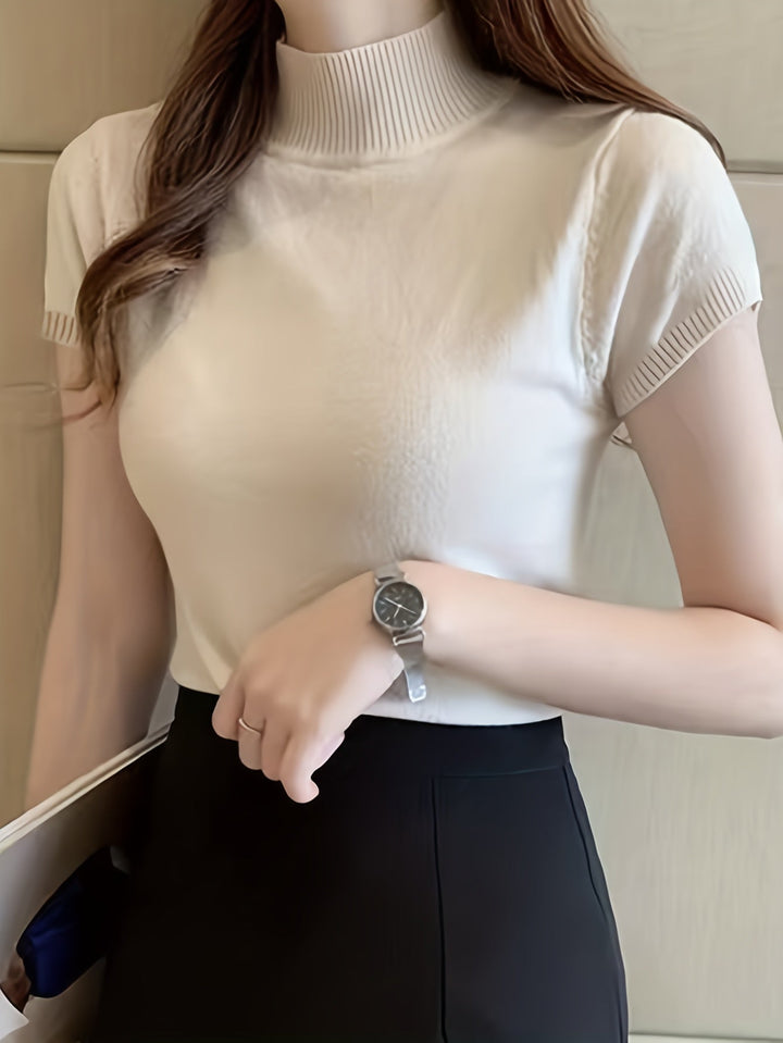 Della | Forfinet Mock-Neck Top