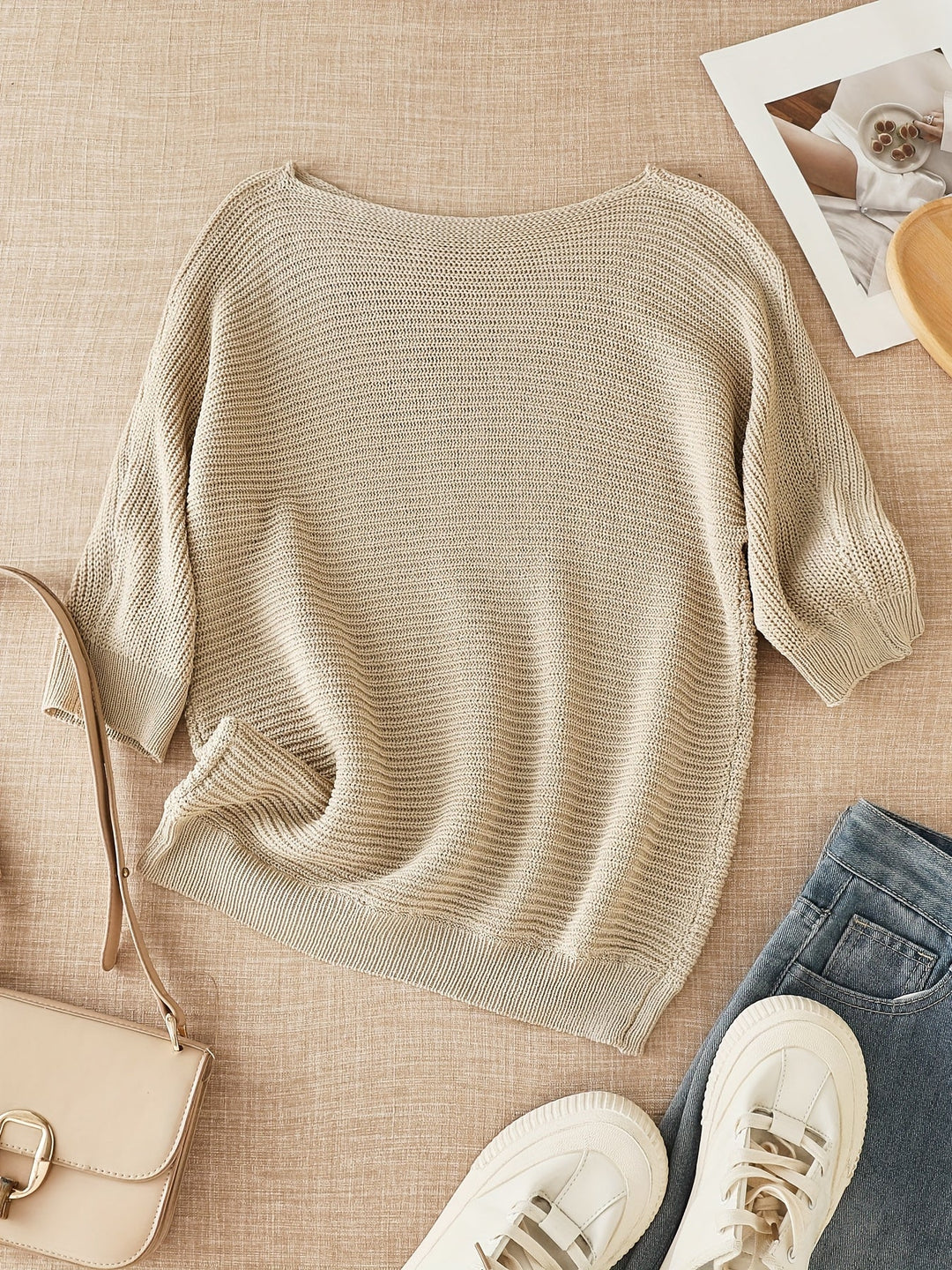 Lena | Afslappet Åbenstrikket Sweater