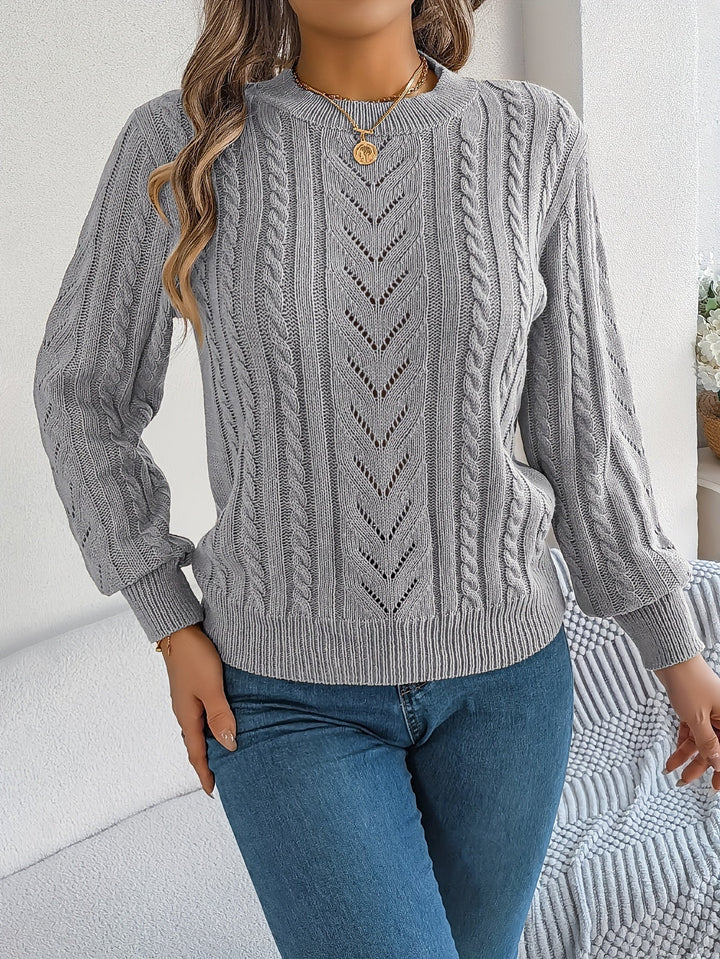 Blythe | Kabelstrikket Tekstur Sweater