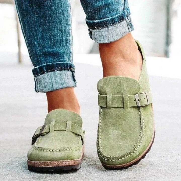 Lauren | Lavhælede Spænde Loafers
