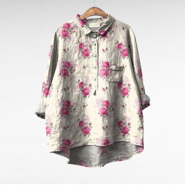 Leslie | Stilfuld Multifarvet Bluse med Blomster