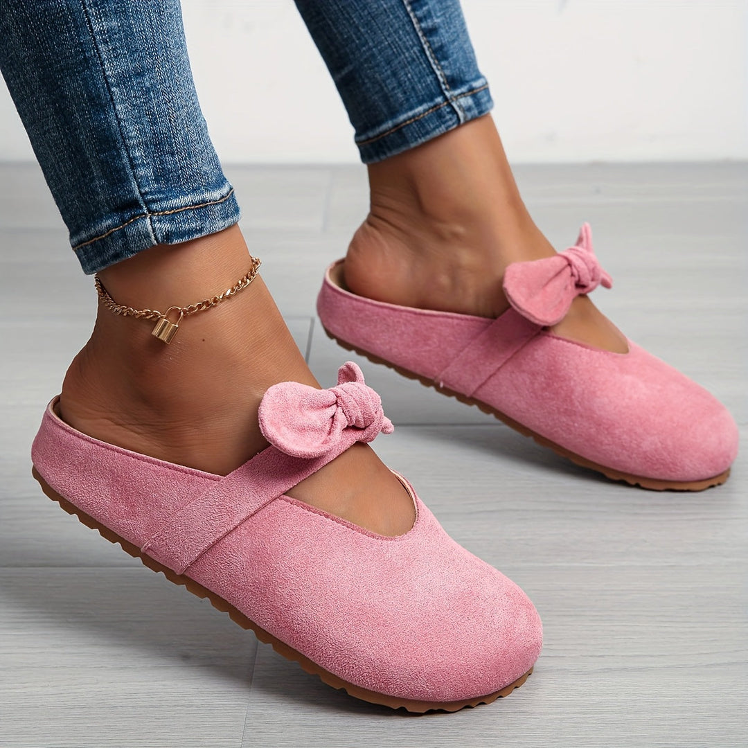 Whitney | Bløde Bows Slip-On Mules
