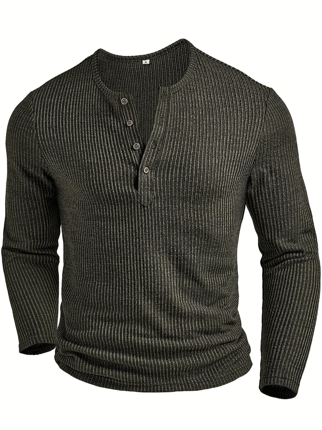 Griffin | Struktureret Ribbet Henley Skjorte