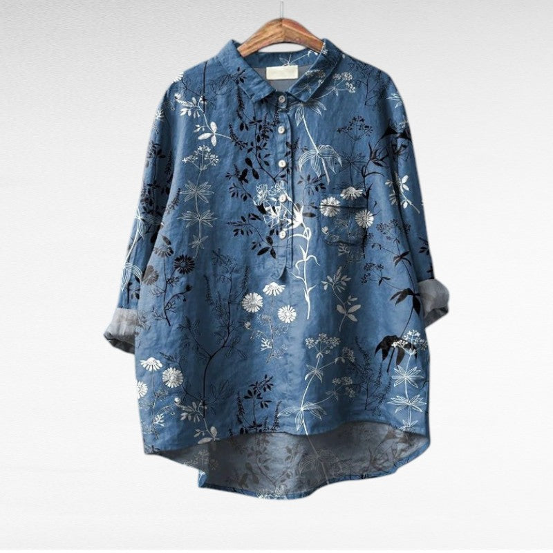 Leslie | Stilfuld Multifarvet Bluse med Blomster