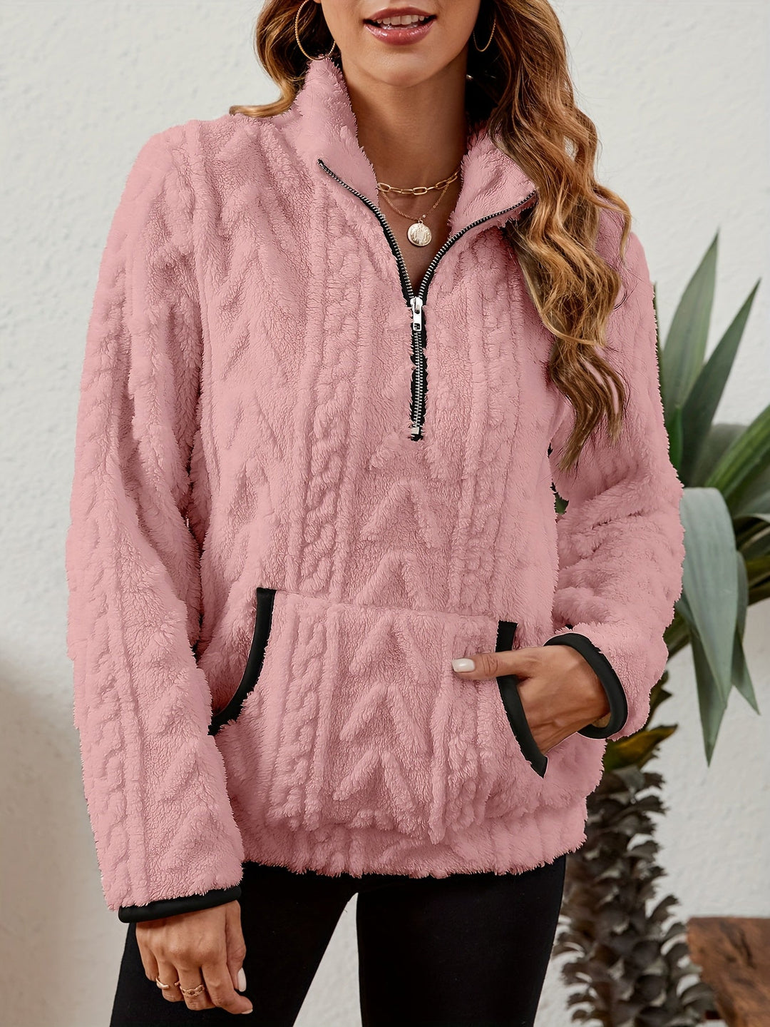Delilah | Cozy Half-Zip Pullover