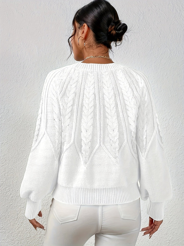 Eleanor | Afslappet Kabelstrik Sweater