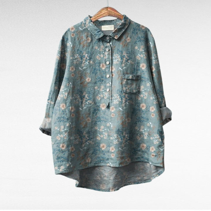 Leslie | Stilfuld Multifarvet Bluse med Blomster