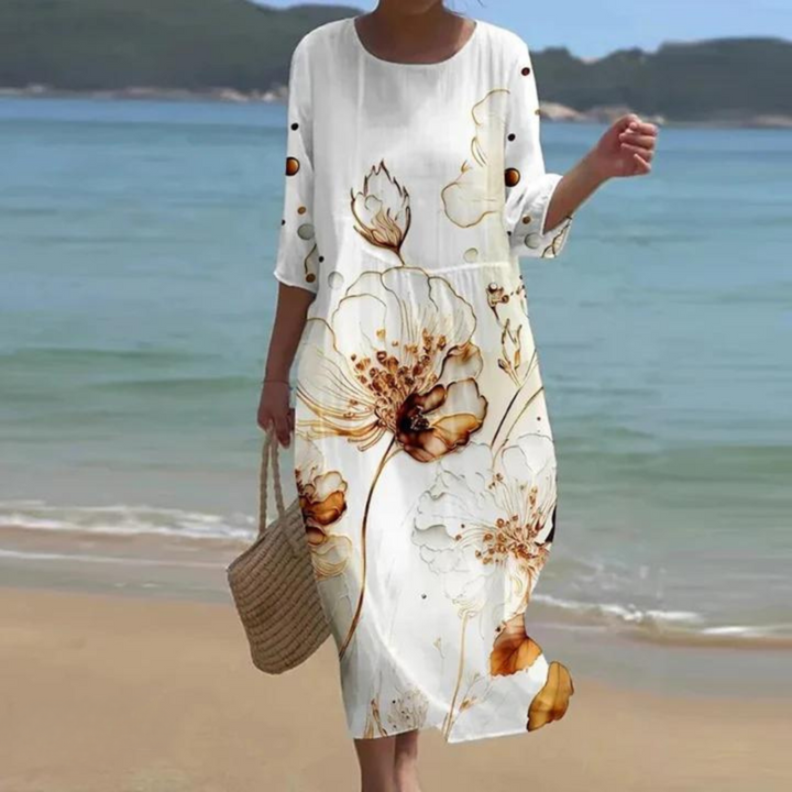 Miranda | Elegant Blomstret Sommerkjole
