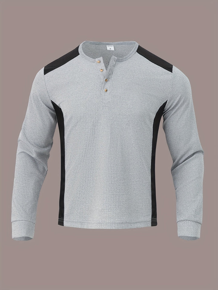 Curtis | Tekstureret Langærmet Henley