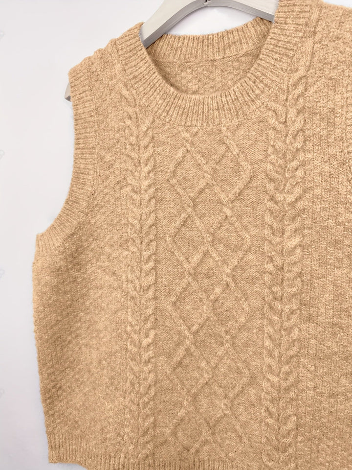 Brooke | Kabelstrikket Sweater Vest