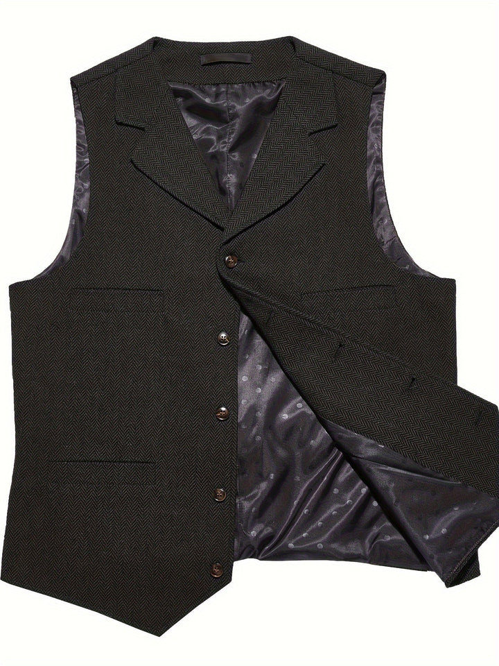 Byron | Raffineret Herringbone Vest