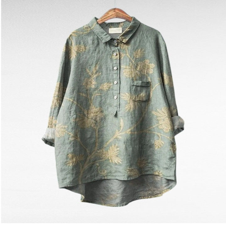 Leslie | Stilfuld Multifarvet Bluse med Blomster