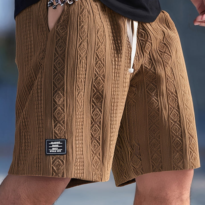 Nolan | Teksturerede Drawstring Shorts