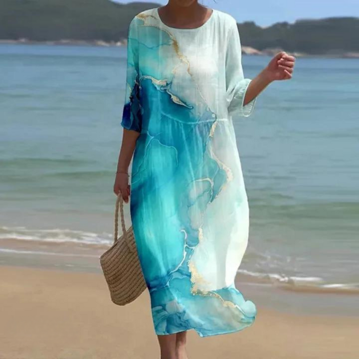 Miranda | Elegant Blomstret Sommerkjole