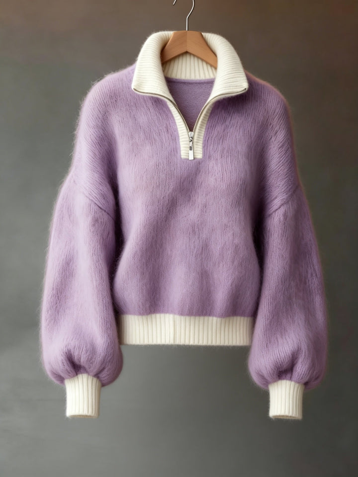 Cecily | Afslappet Halv-Zip Sweater