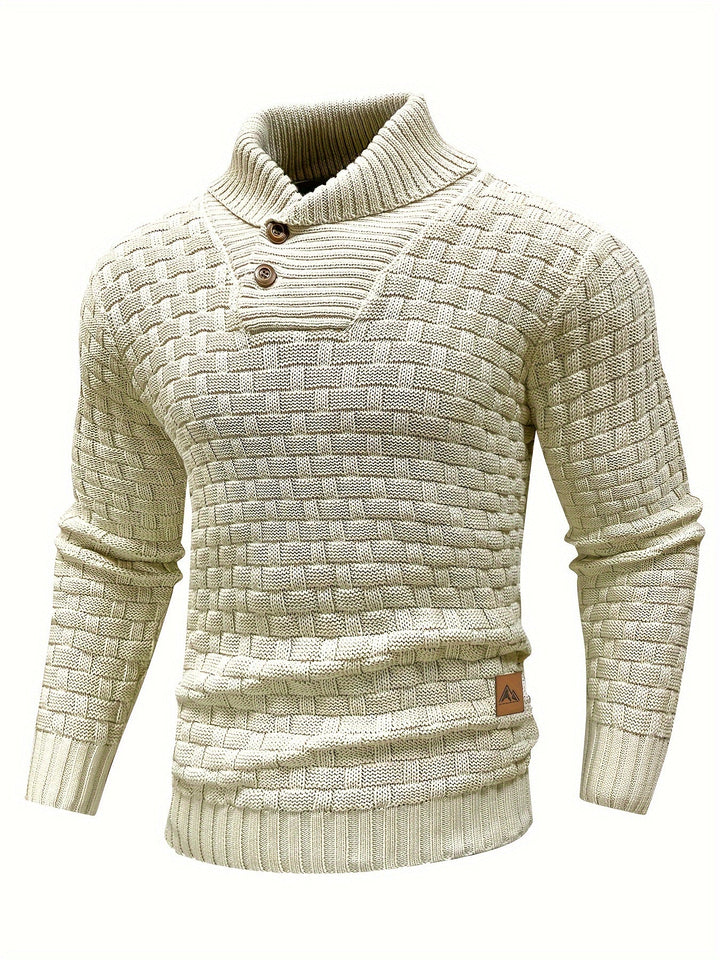 Alistair | Tekstureret Skulderkrave Sweater