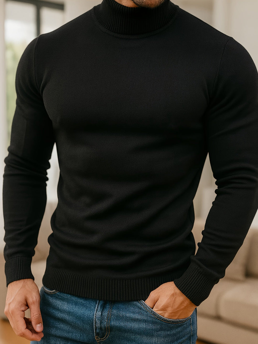 Frederick | Raffineret Højhalset Sweater