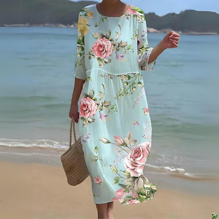 Miranda | Elegant Blomstret Sommerkjole