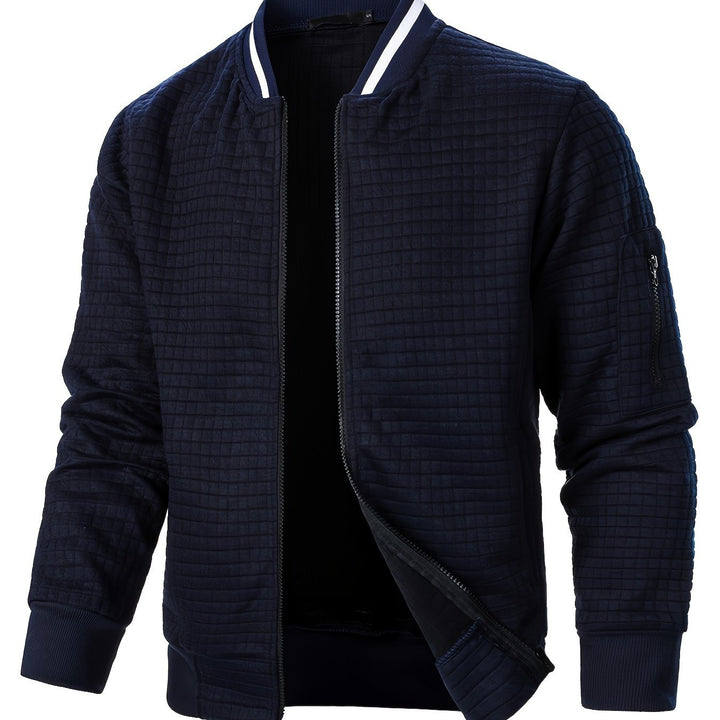 Raymond | Tekstureret Zip-Up Bomberjakke