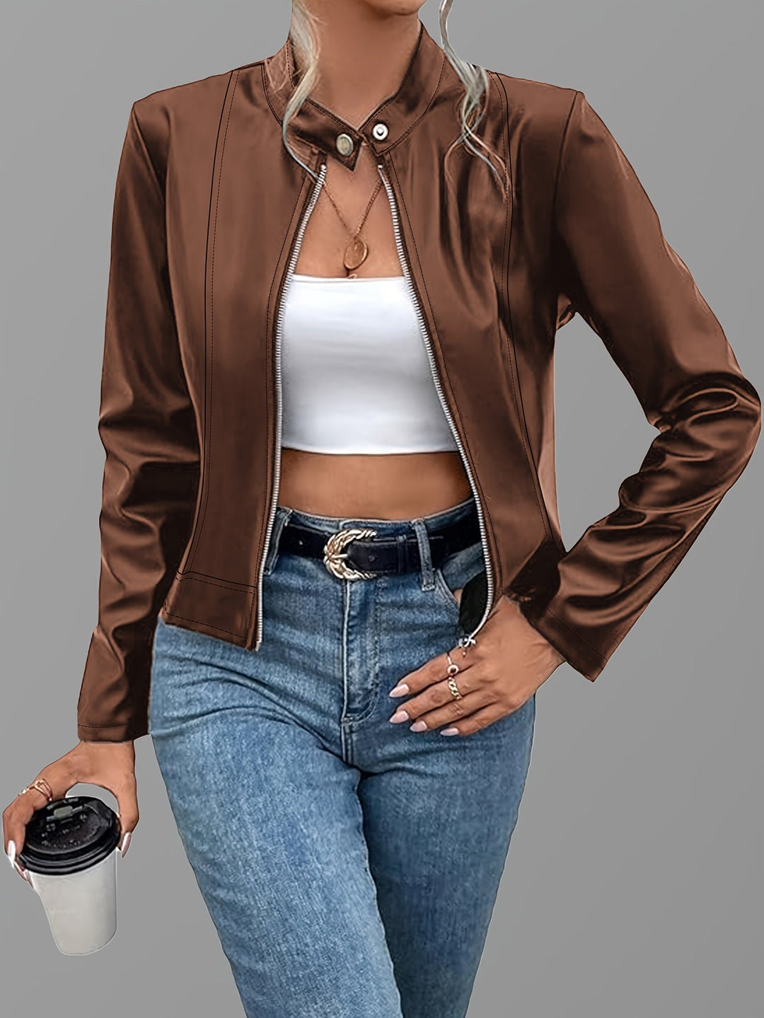 Rosaline | Slank Zip-Up Jakke