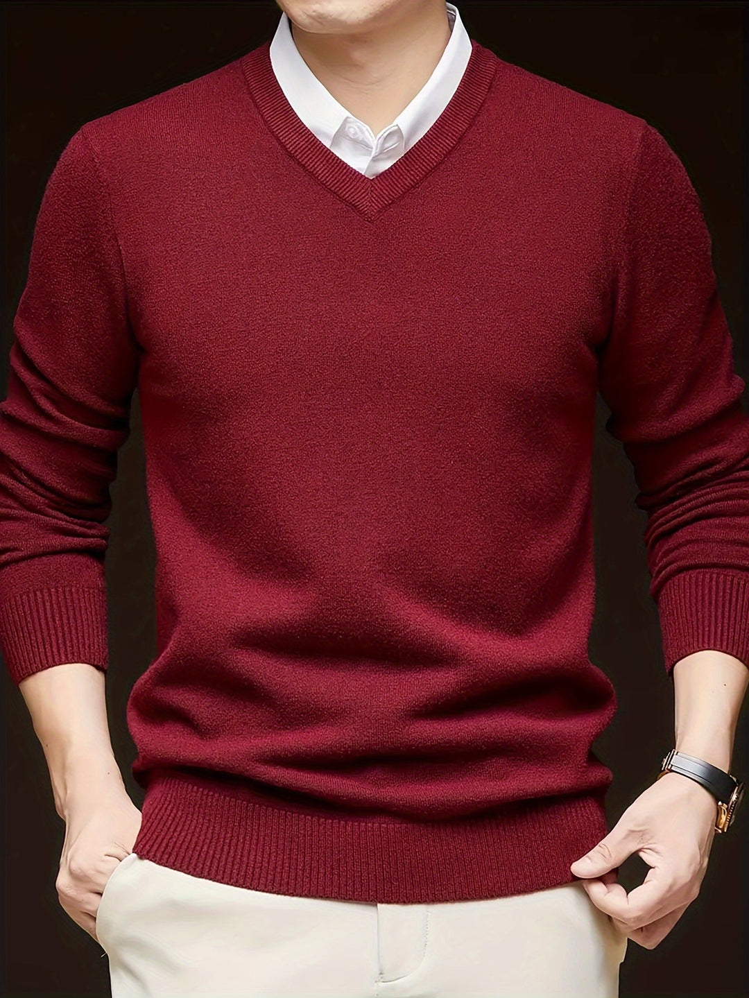 Hugh | Raffineret V-Hals Sweater