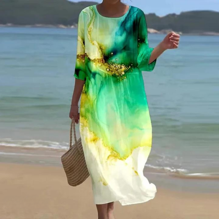 Miranda | Elegant Blomstret Sommerkjole