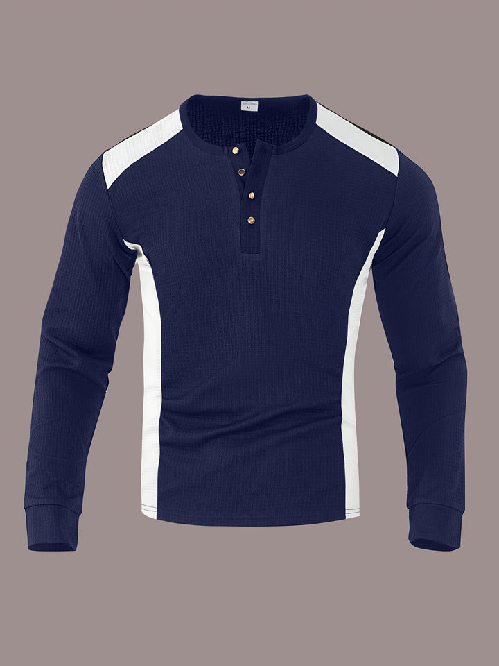 Curtis | Tekstureret Langærmet Henley