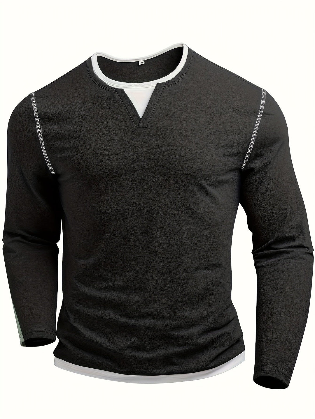 Nathan | Raffineret Notch-Neck Henley Skjorte