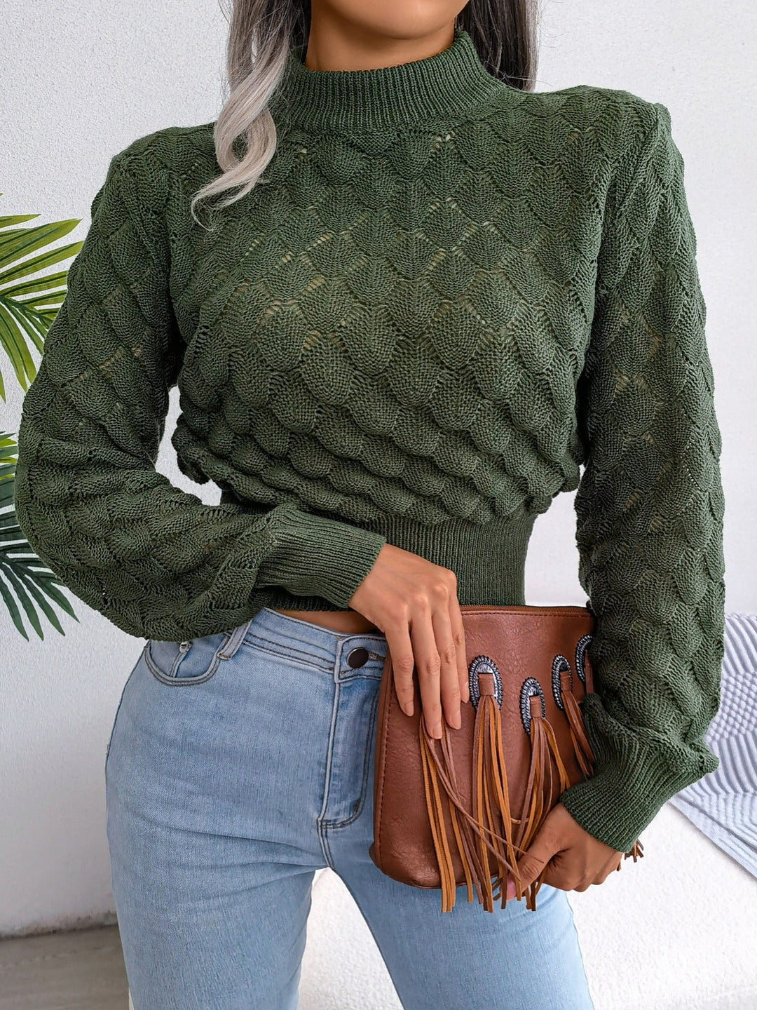 Melanie | Tekstureret Cropped Sweater