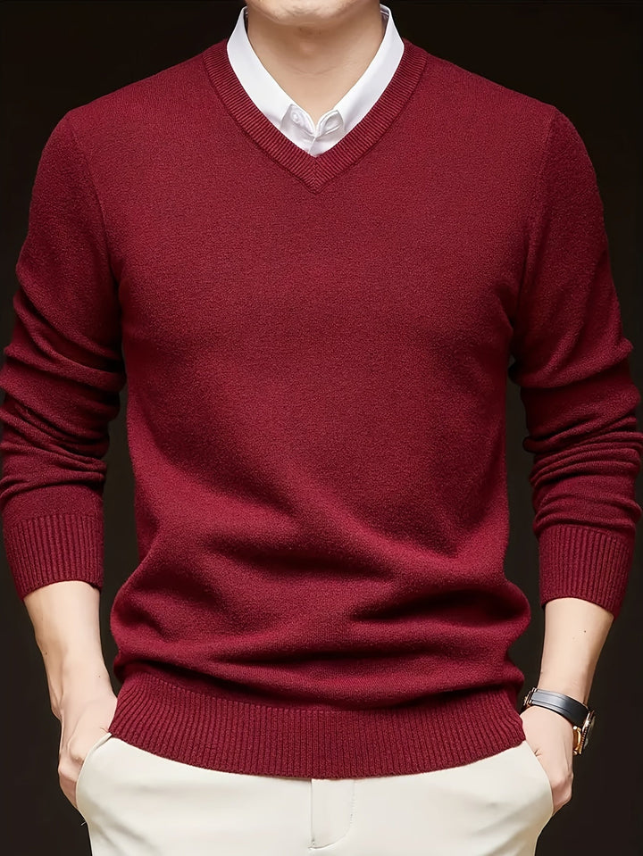 Hugh | Raffineret V-Hals Sweater
