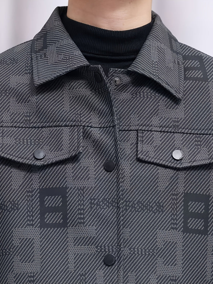 Fletcher | Mønstret Trucker Jakke