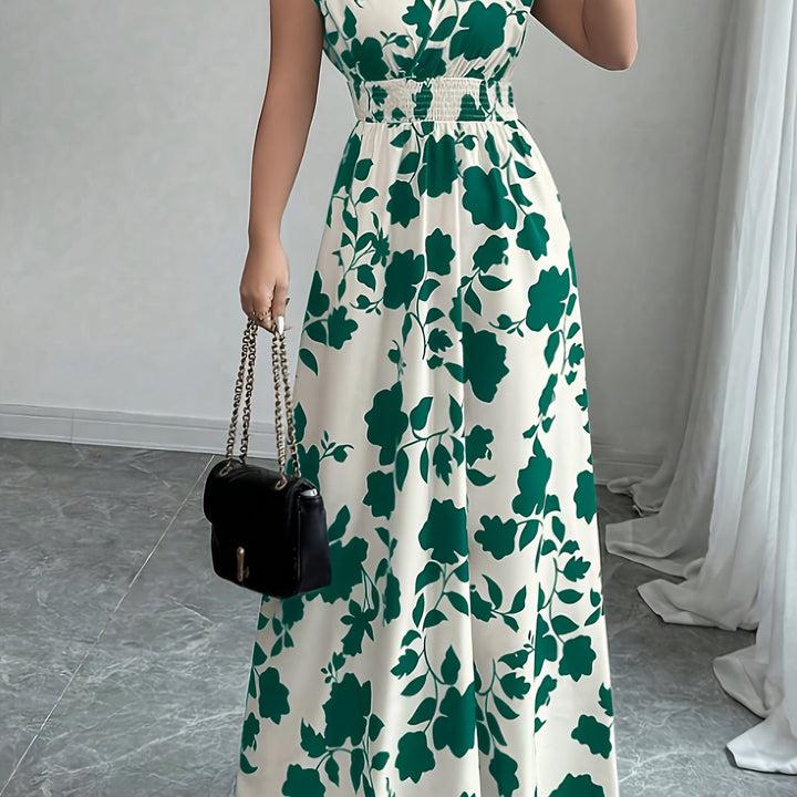 Delilah | Flydende Blomster Maxi Kjole
