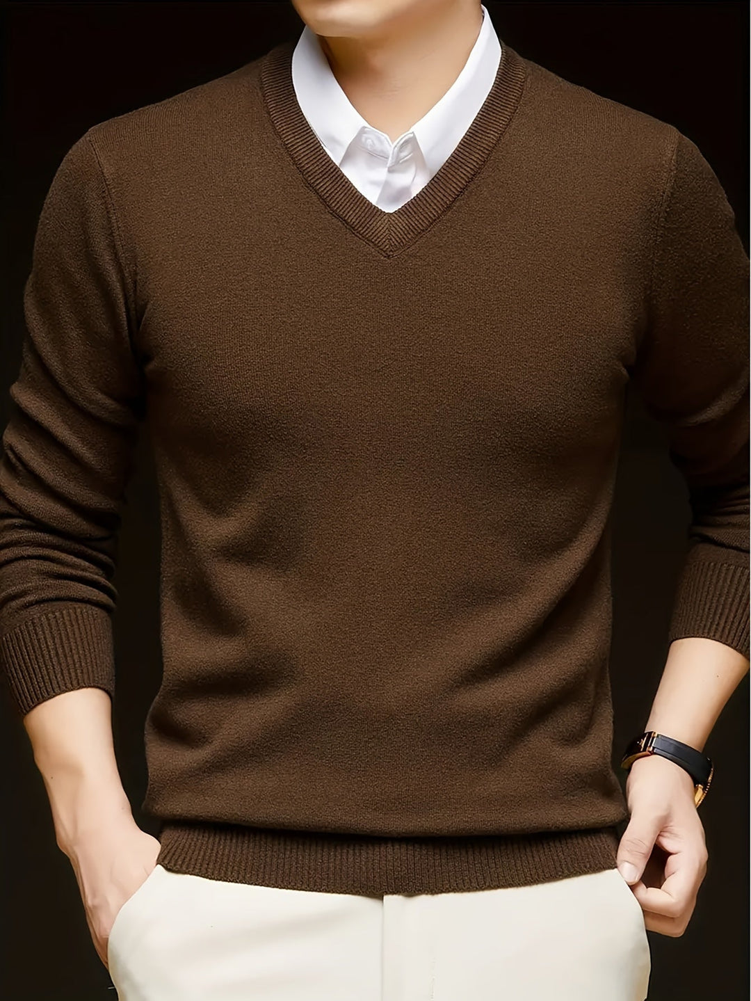 Hugh | Raffineret V-Hals Sweater