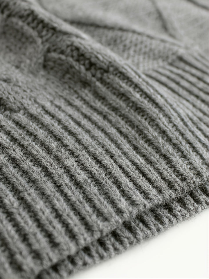 Cora | Cozy Cable-Knit V-Hals Sweater Vest