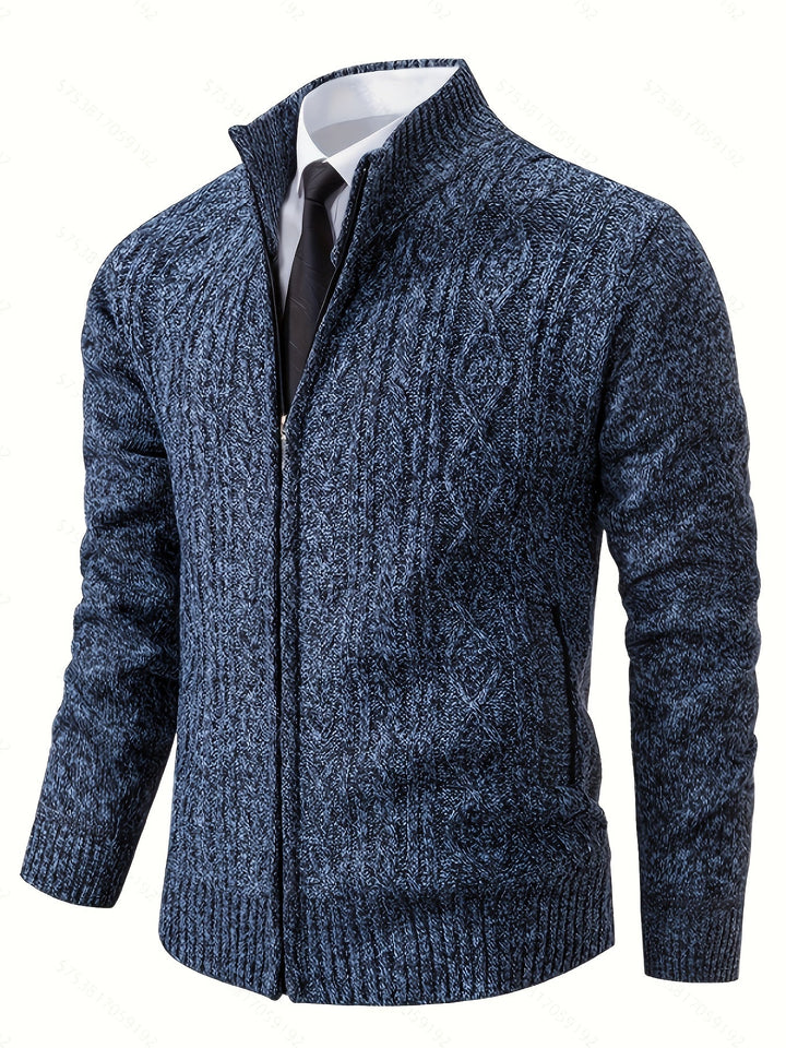 Walter | Tekstureret Full-Zip Cardigan