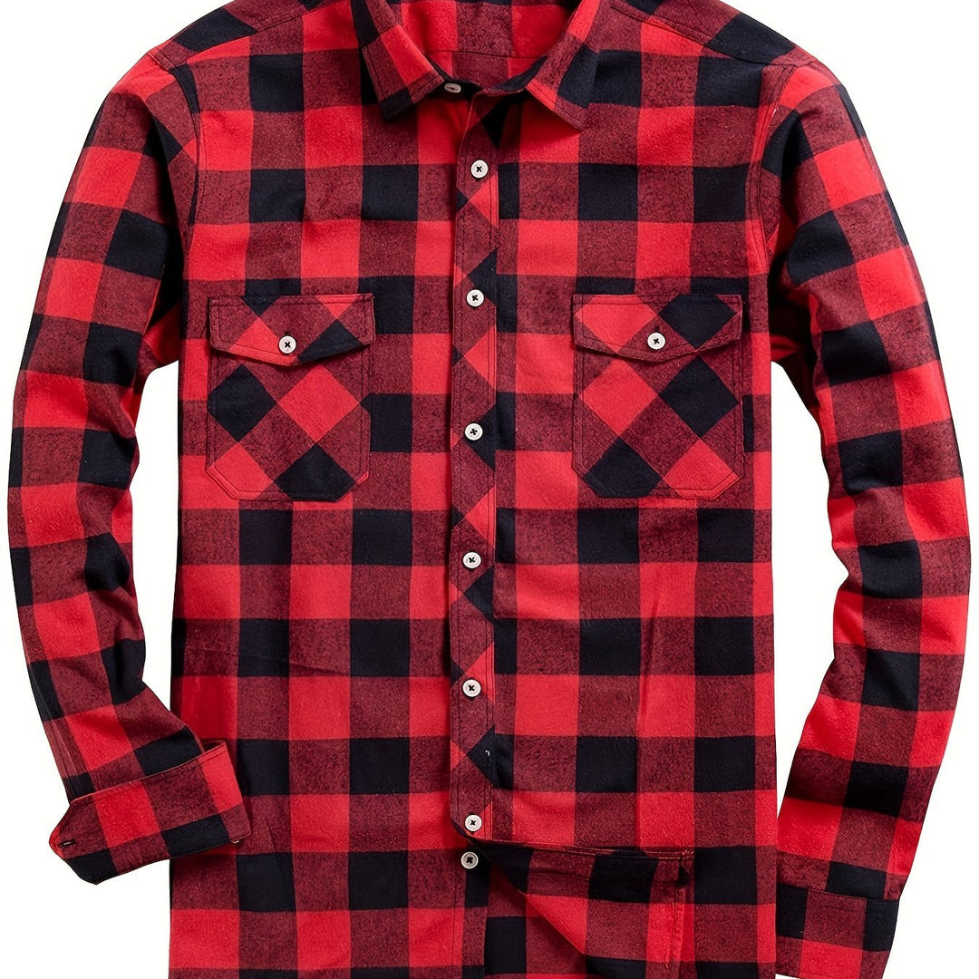 Miles | Klassisk Tjekket Flannel Skjorte