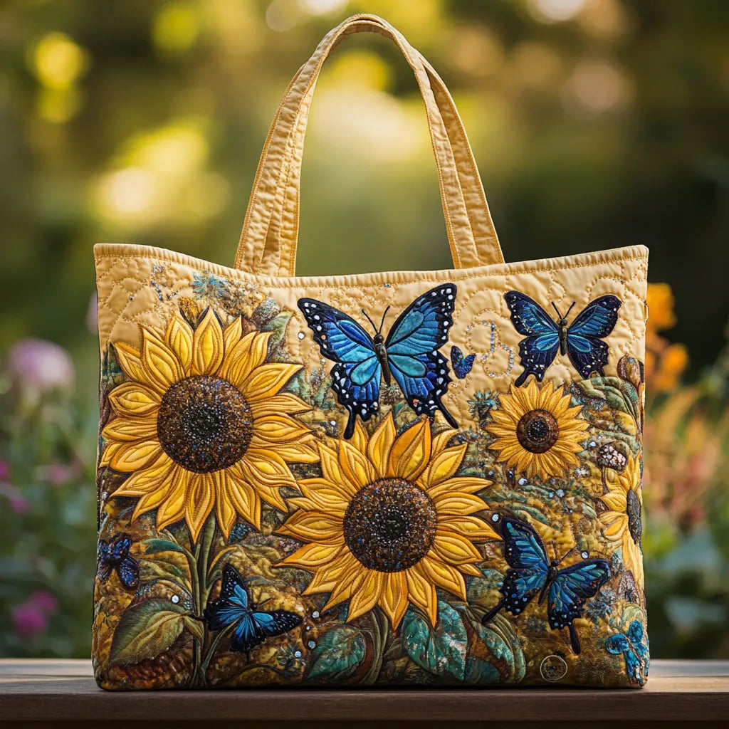 Sarah | Multifarvet Solsikke Kunst Tote Taske